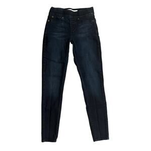 Levi Strauss Pull On Denim Jeans Womens 6 M Skinny Totally Shaping Dark Blue